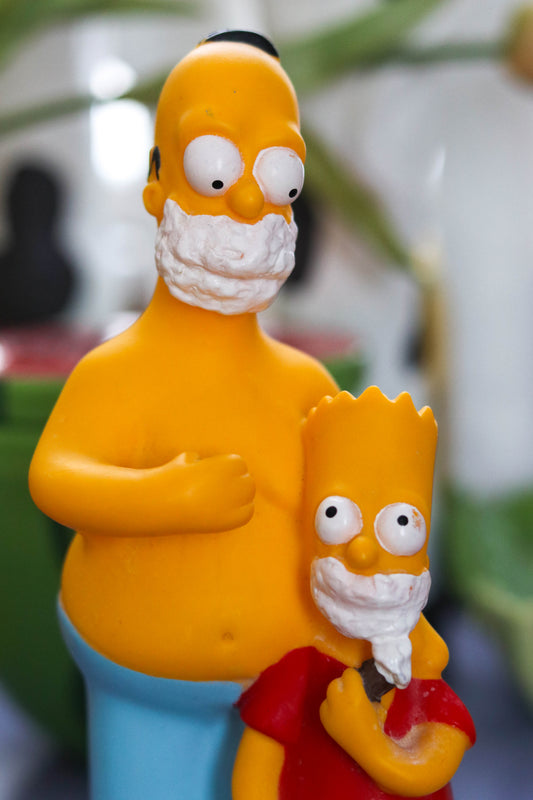 Vintage 90s The Simpsons Homer And Bart Razor Holder