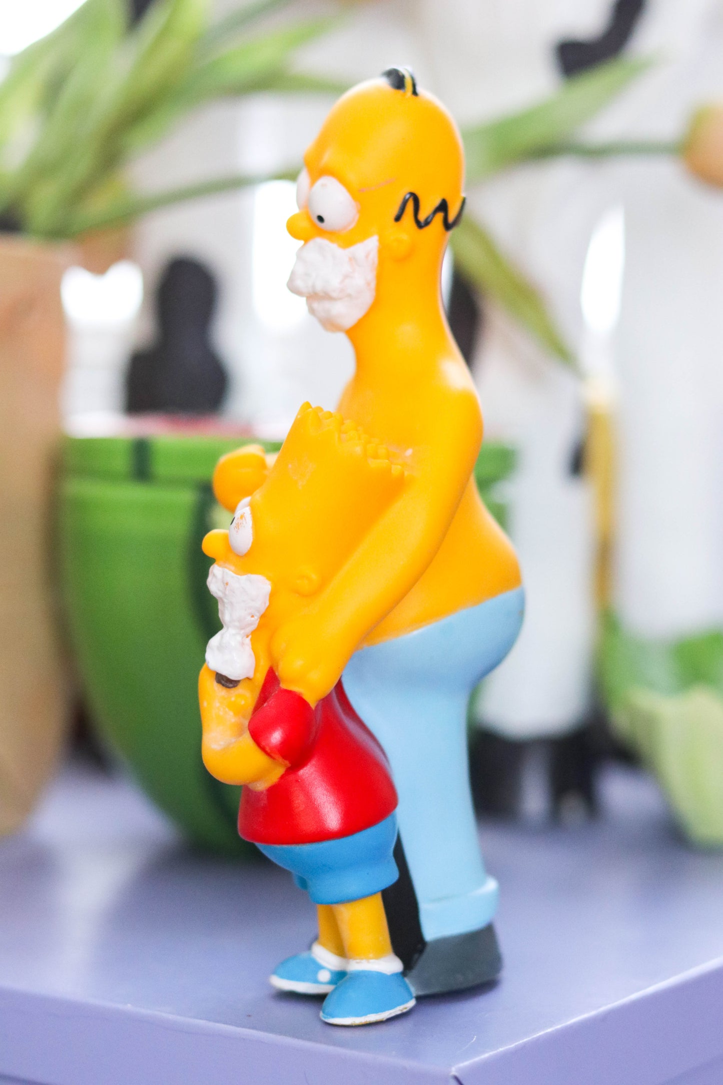 Vintage 90s The Simpsons Homer And Bart Razor Holder