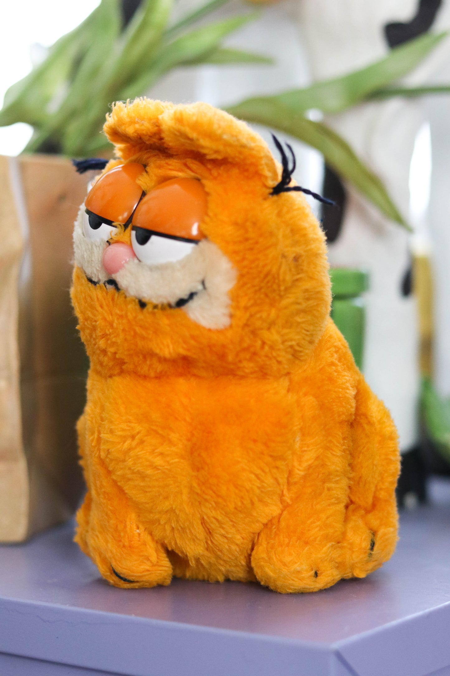Vintage 80s Sitting Garfield Plush