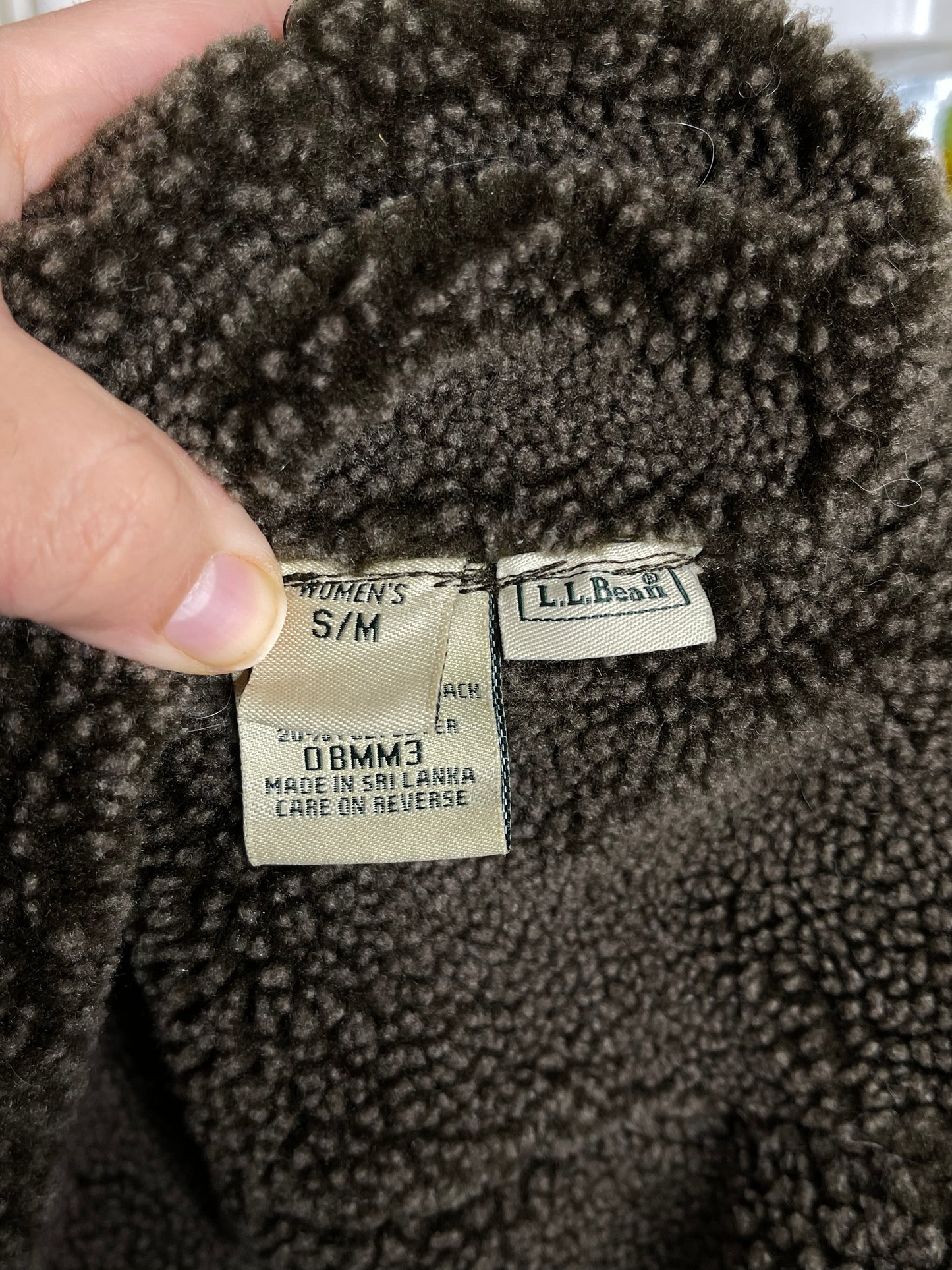 2000s L.L. Bean Brown Faux Shearling Sherpa Winter Hat Sz S/M