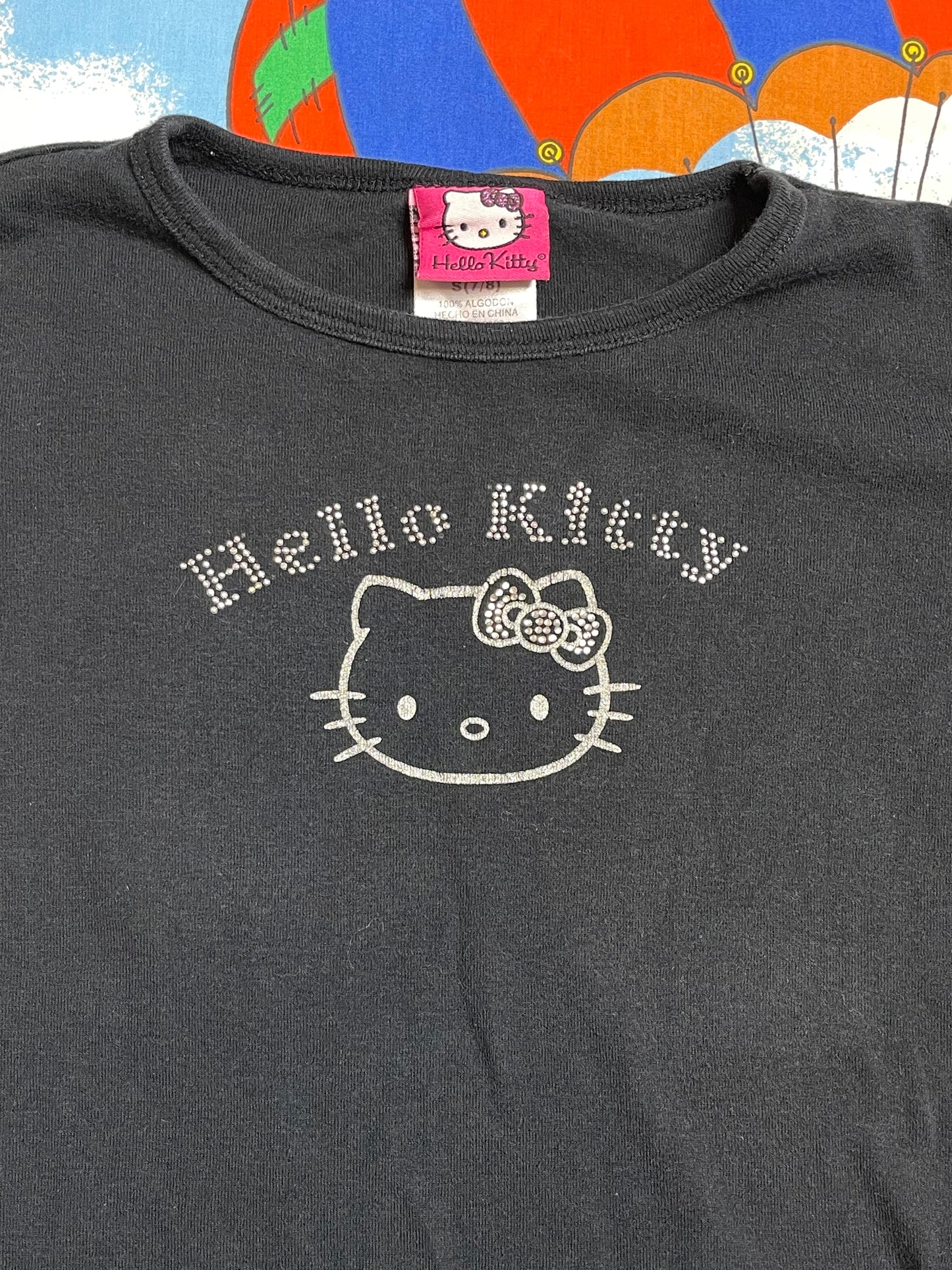 2000s Hello Kitty Bedazzled Kids Tee Sz S (7/8)