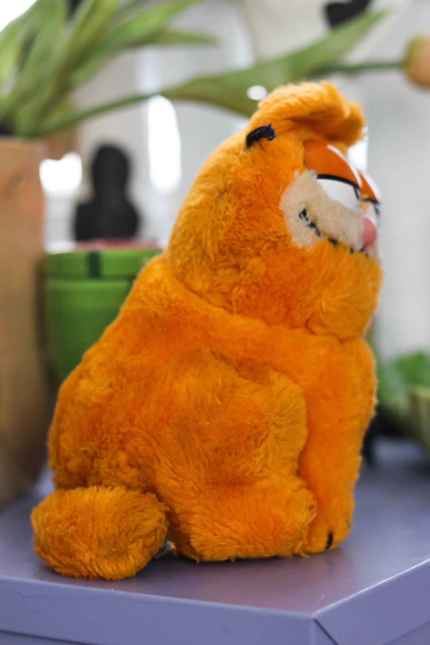 Vintage 80s Sitting Garfield Plush