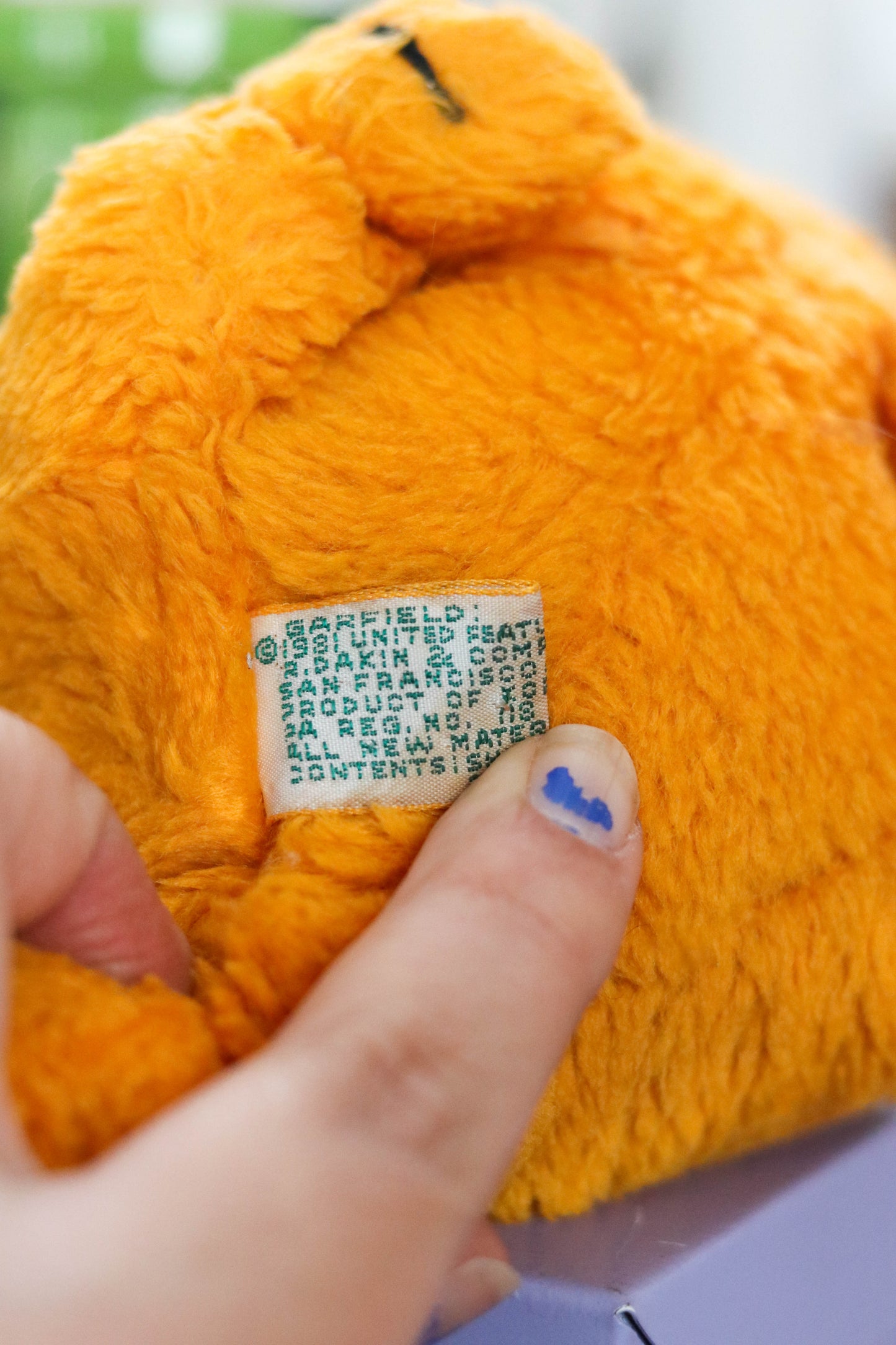 Vintage 80s Sitting Garfield Plush