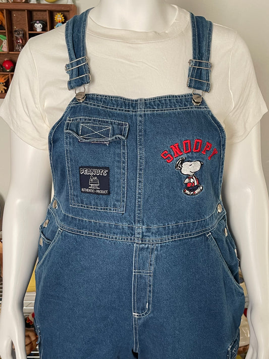 Vintage Snoopy Denim Overalls sz 14/16w