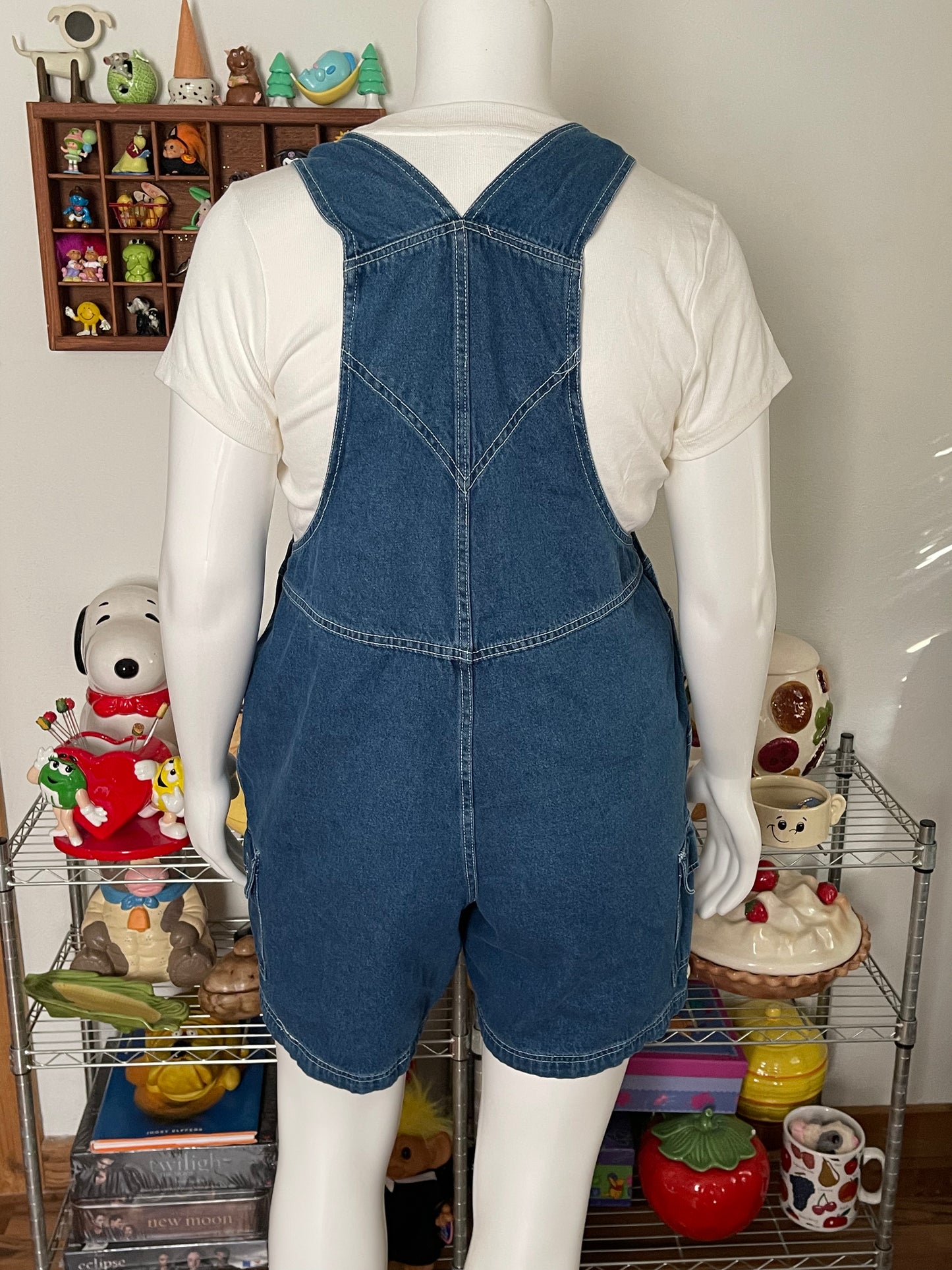 Vintage Snoopy Denim Overalls sz 14/16w