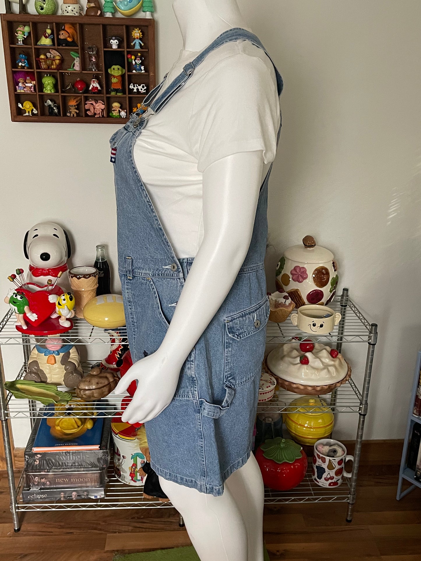 2000s Mickey Mouse plus size denim overalls sz 20W