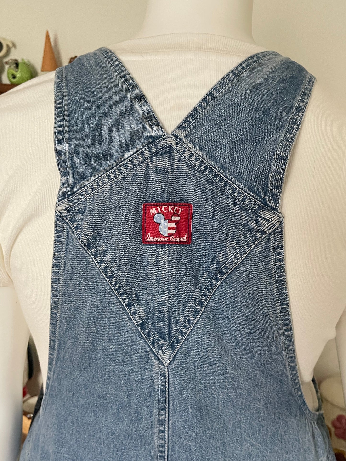 2000s Mickey Mouse plus size denim overalls sz 20W