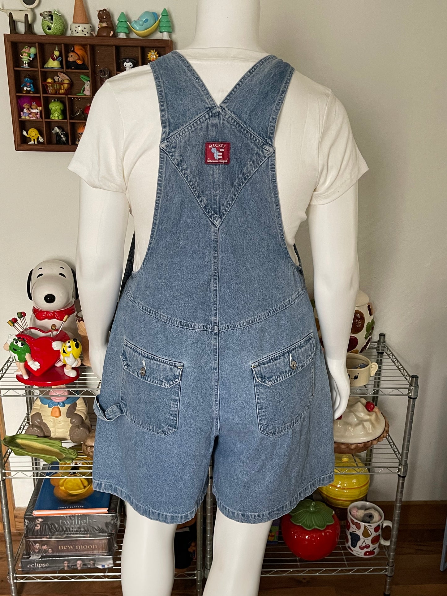 2000s Mickey Mouse plus size denim overalls sz 20W