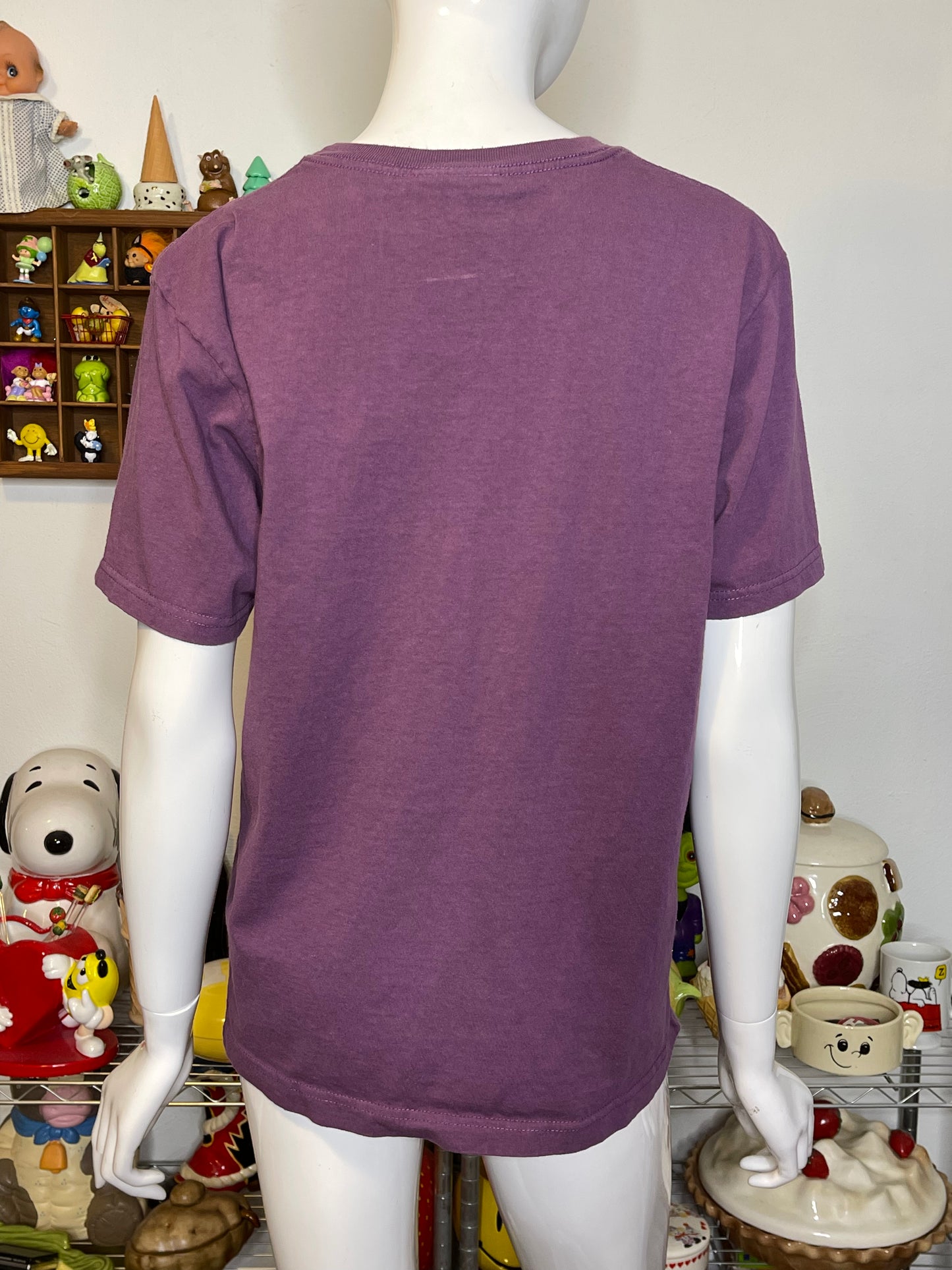 2000s Purple Spring Kitten Graphic Tee Sz M