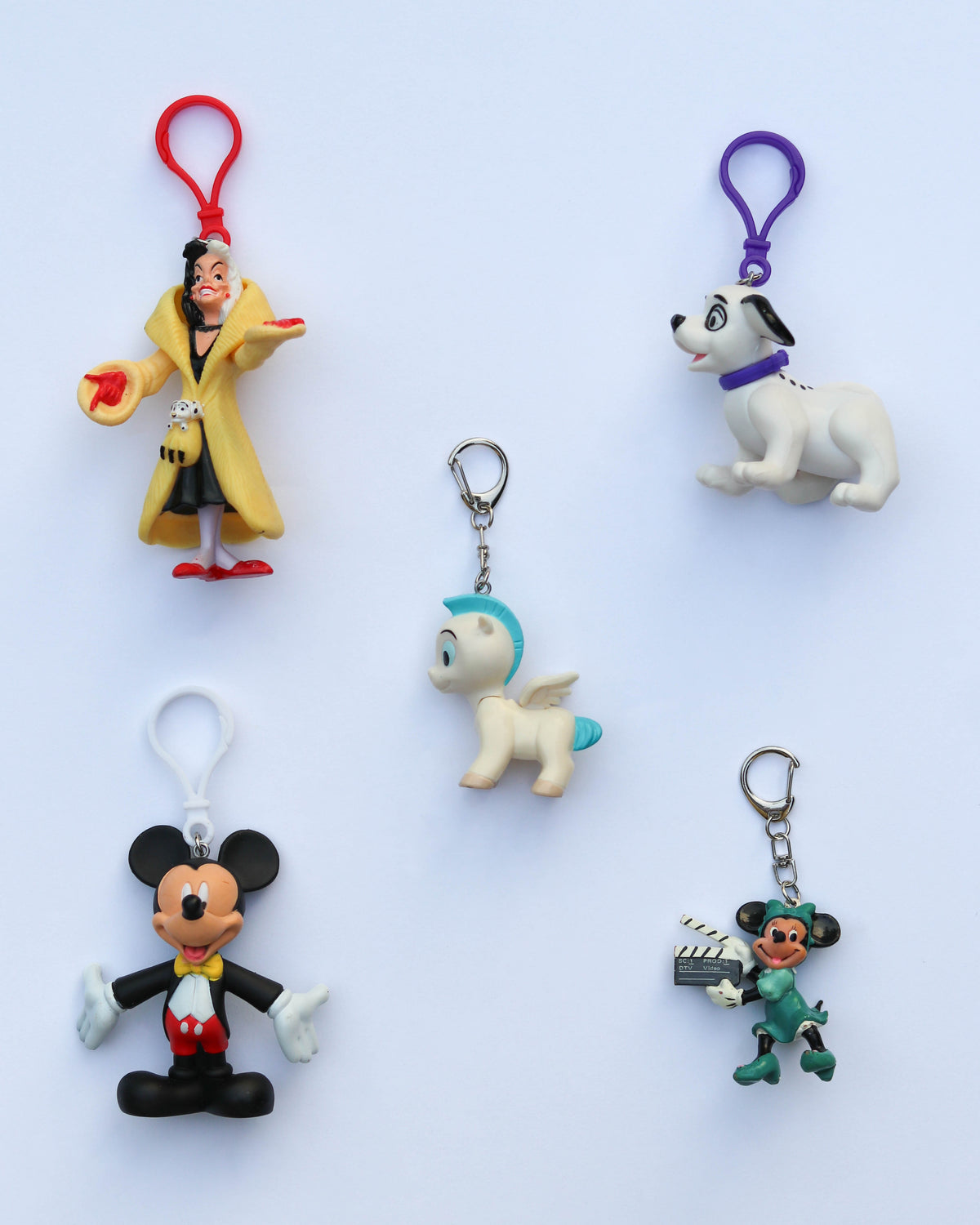 Vintage Upcyled Cartoon Keychains #4