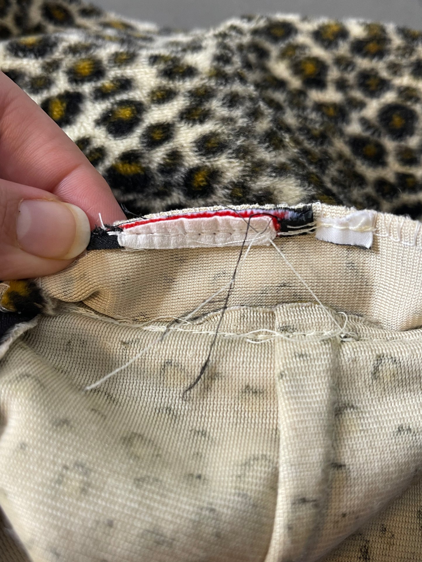 Vintage Leopard Fuzzy Shorts Sz M