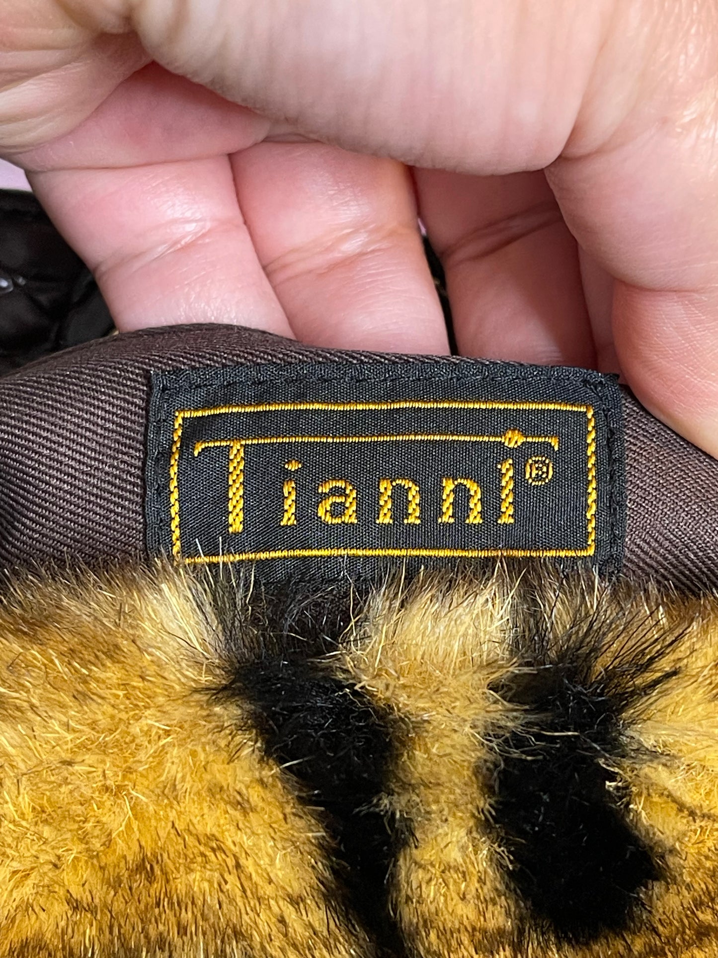 2000s Faux Leopard Fur Print Shoulder Bag