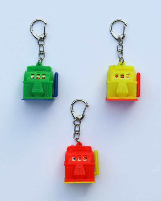 Vintage Mini Jackpot Machine Toy Keychains