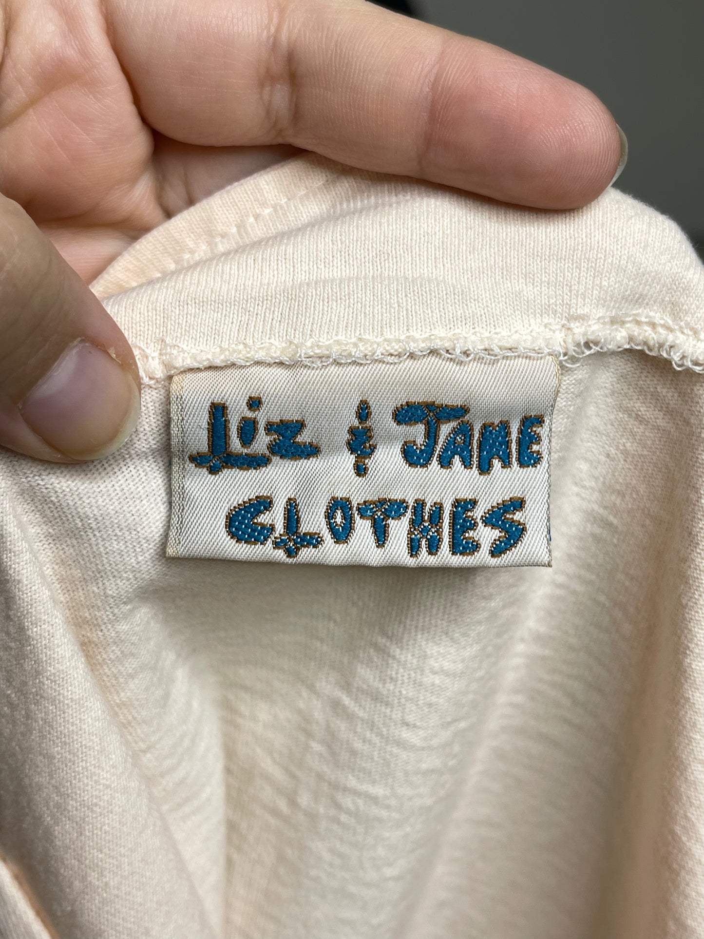 Vintage Lemonade Embroidered Oversized Boxy Graphic Tee Sz M/L