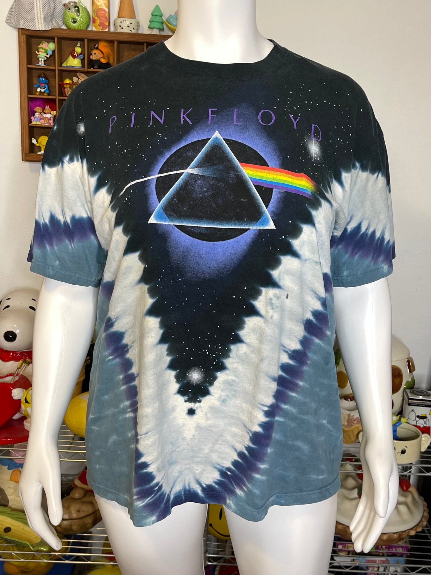 2000s Tie-dye Pink Floyd Oversized Tee Sz XL