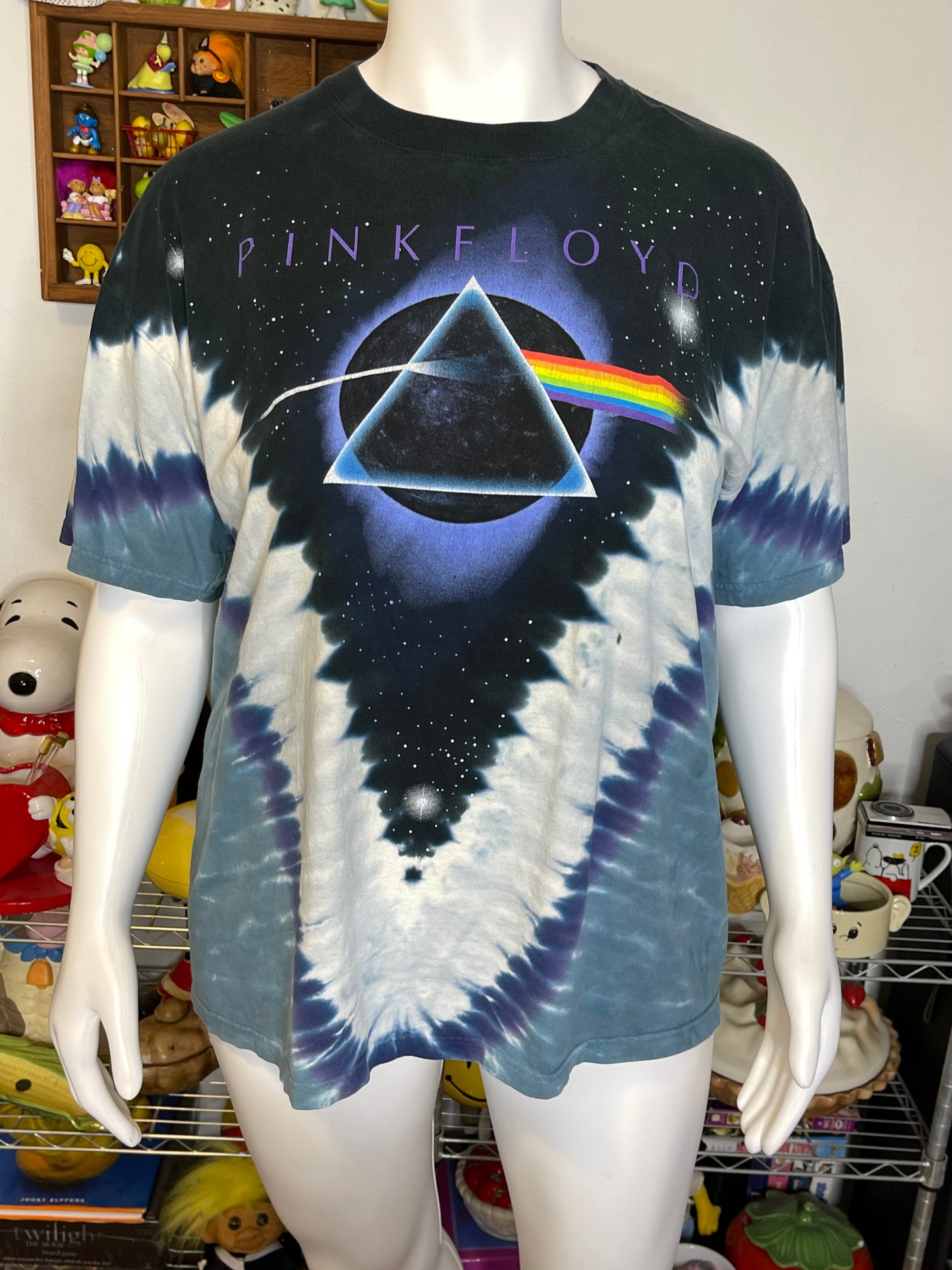 2000s Tie-dye Pink Floyd Oversized Tee Sz XL