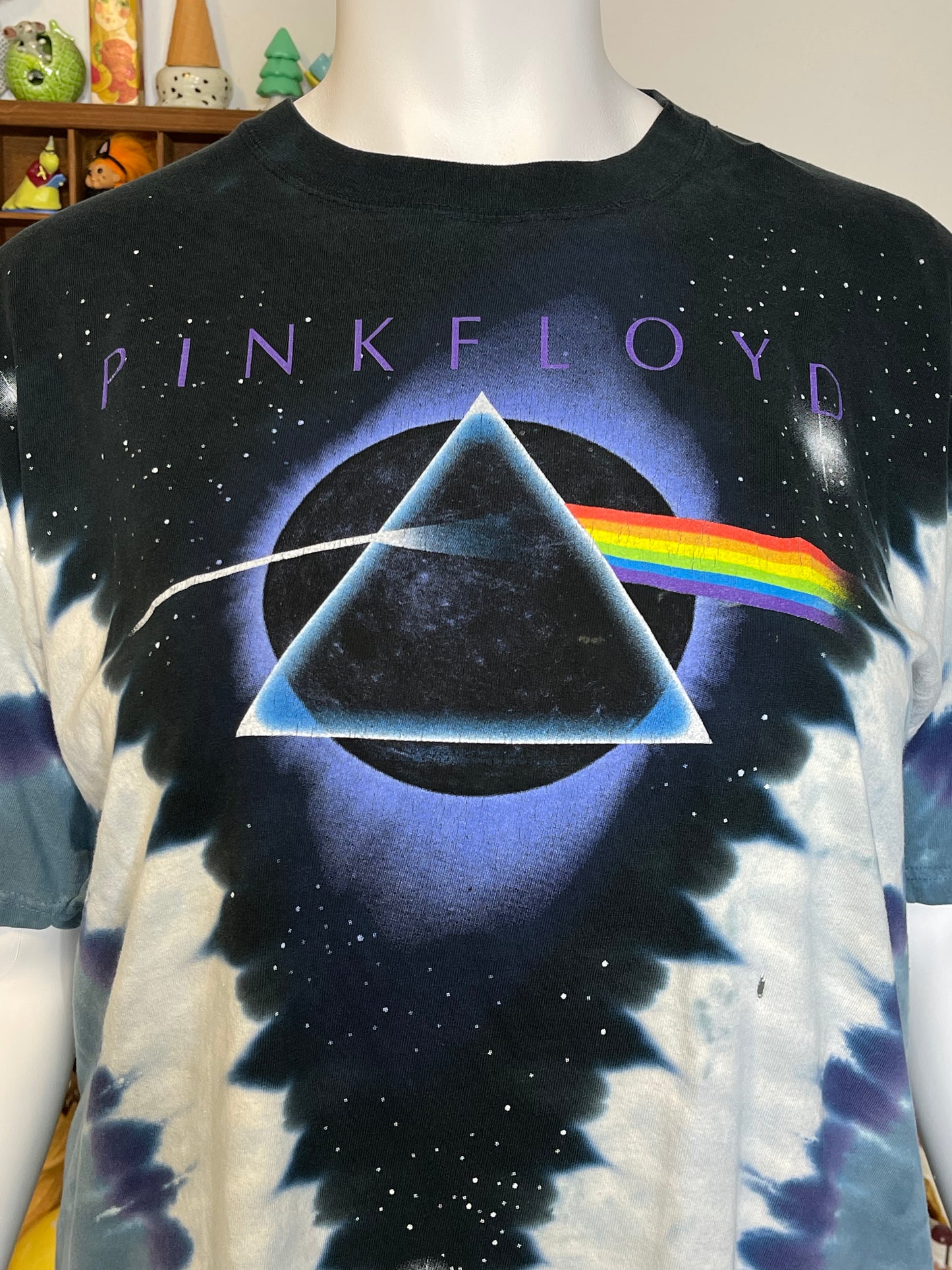 2000s Tie-dye Pink Floyd Oversized Tee Sz XL