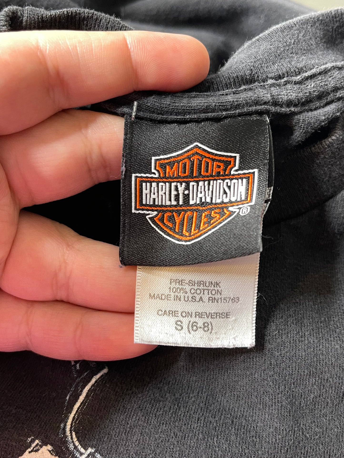 Vintage 2000s Harley Davidson Graphic Kids Tee Sz S (6-8)