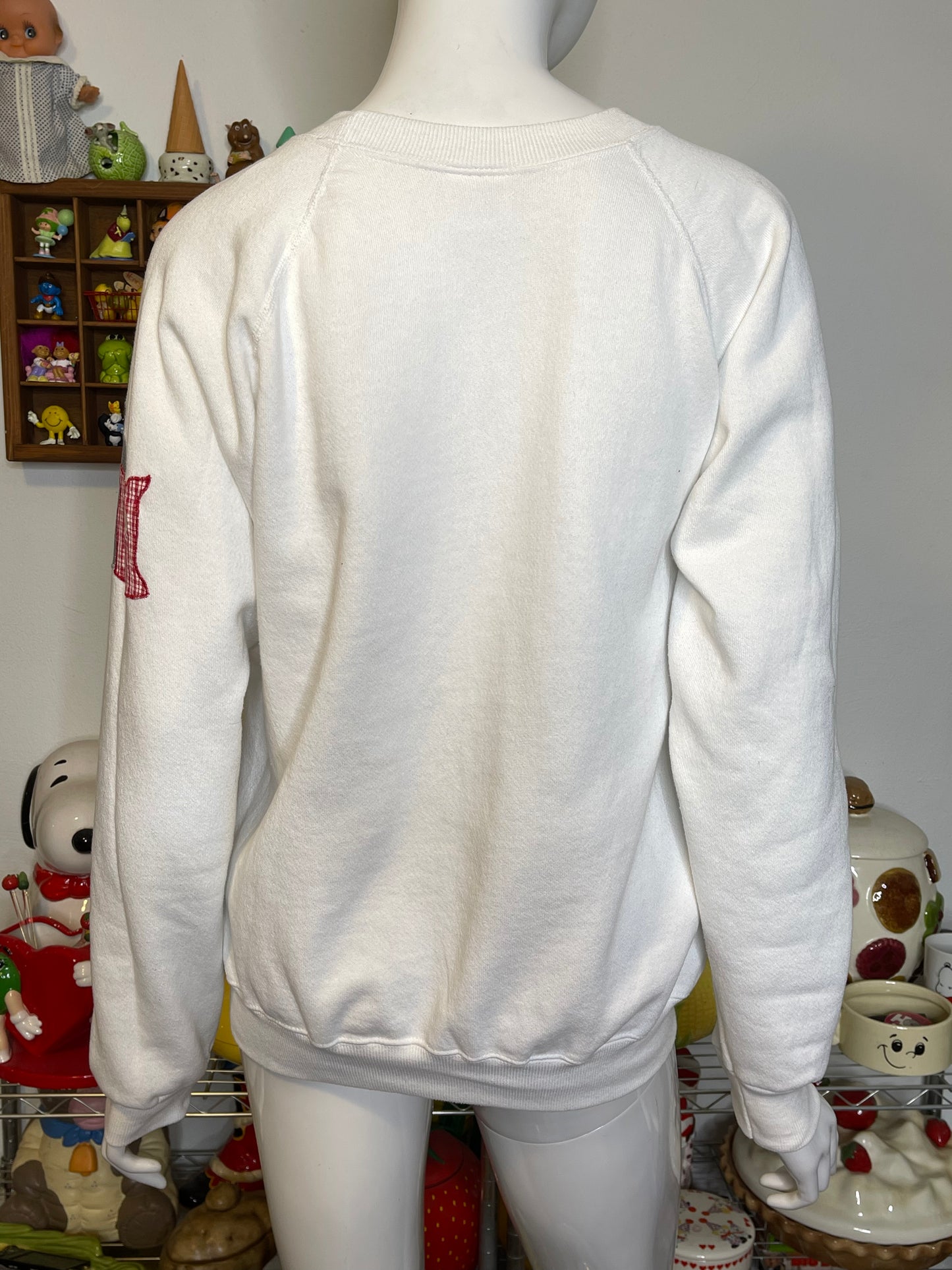 Vintage 90s Cow Patchwork Crewneck Sweater Sz L