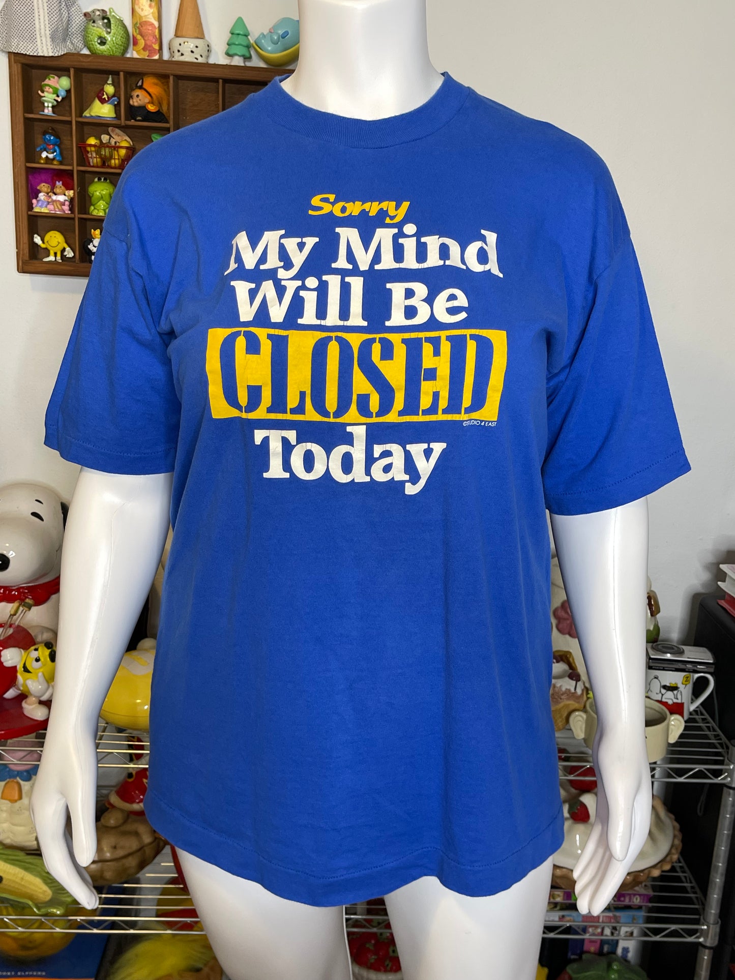Vintage "Sorry My Mind Will Be Closed Today" Tee Sz XL