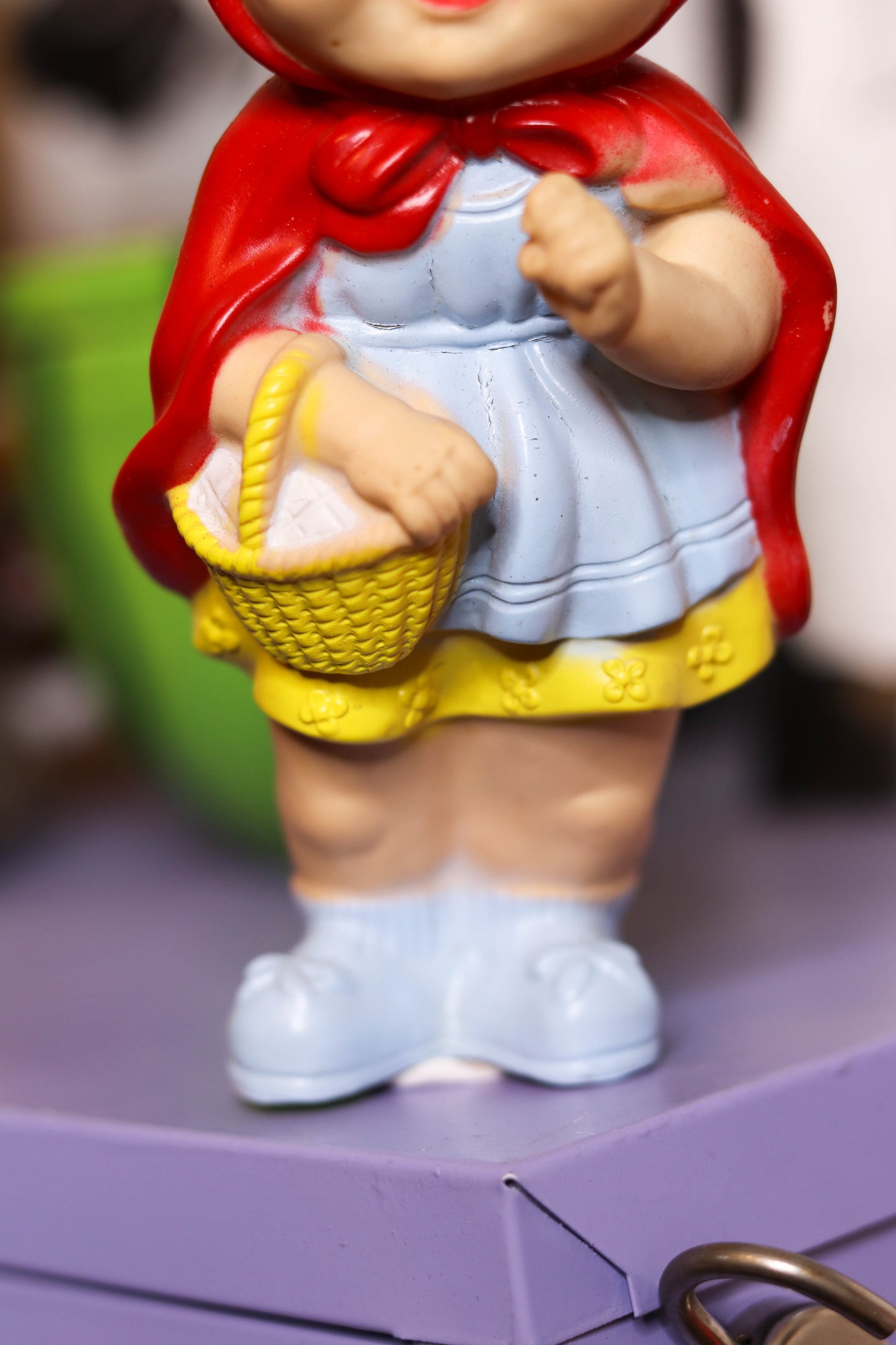Vintage Little Red Riding Hood Toy Squeak Doll Toy