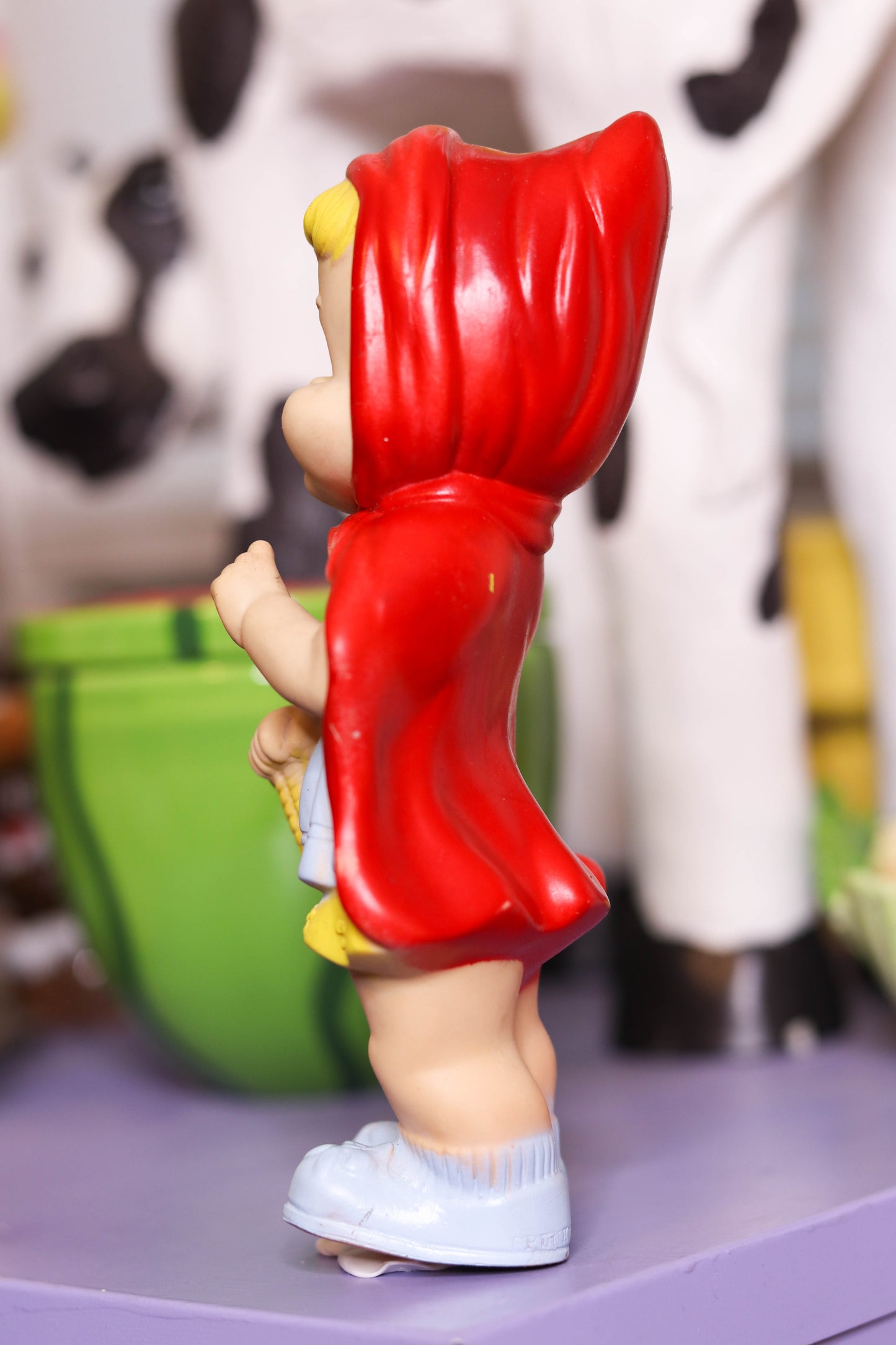 Vintage Little Red Riding Hood Toy Squeak Doll Toy