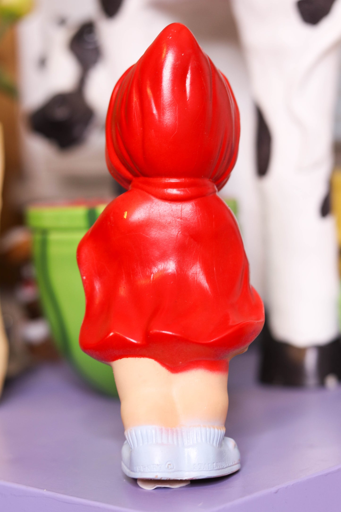 Vintage Little Red Riding Hood Toy Squeak Doll Toy
