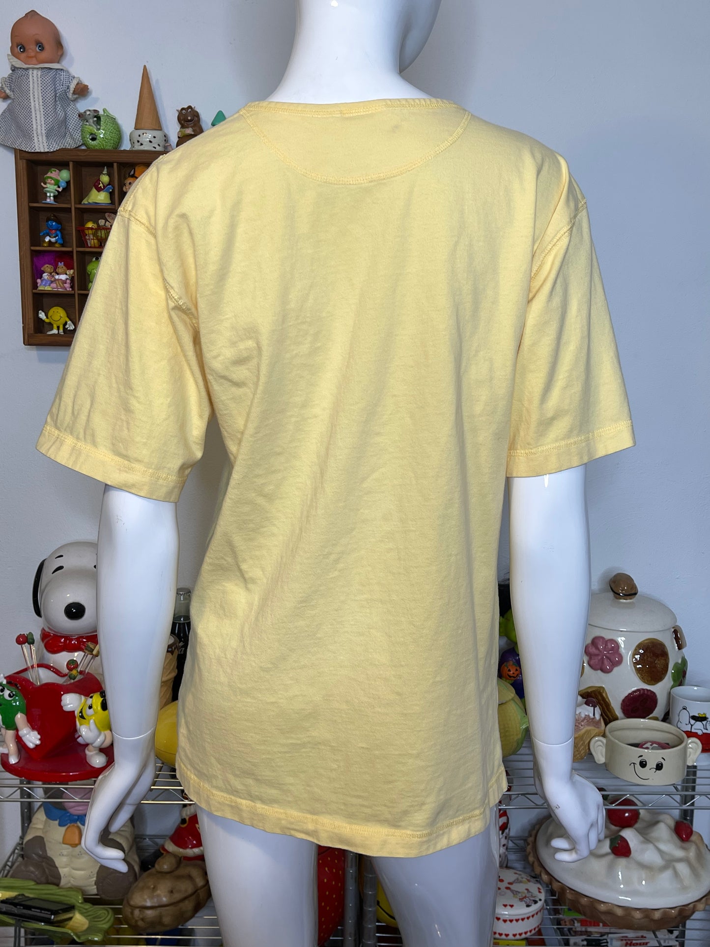 Vintage 90s The Lady And The Tramp Embroidered Tee Sz M