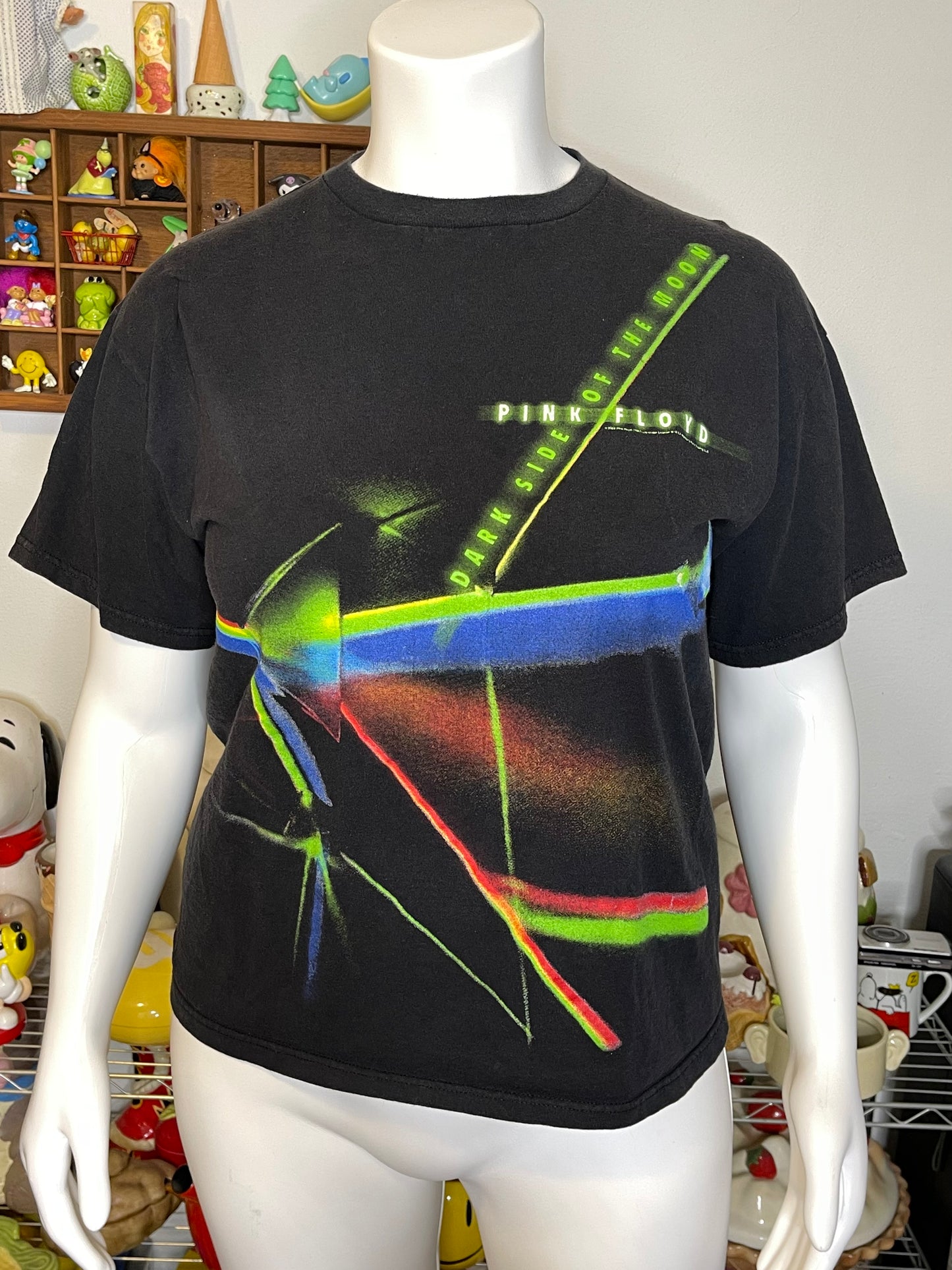 2000s "Dark Side Of The Moon" Pink Floyd Black Graphic Tee Sz L