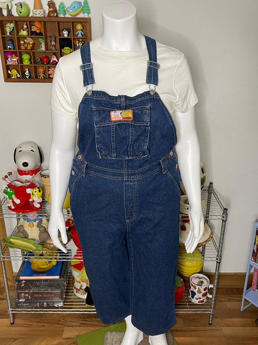 90s Winnie The Pooh Baggy Denim Overalls Sz XL