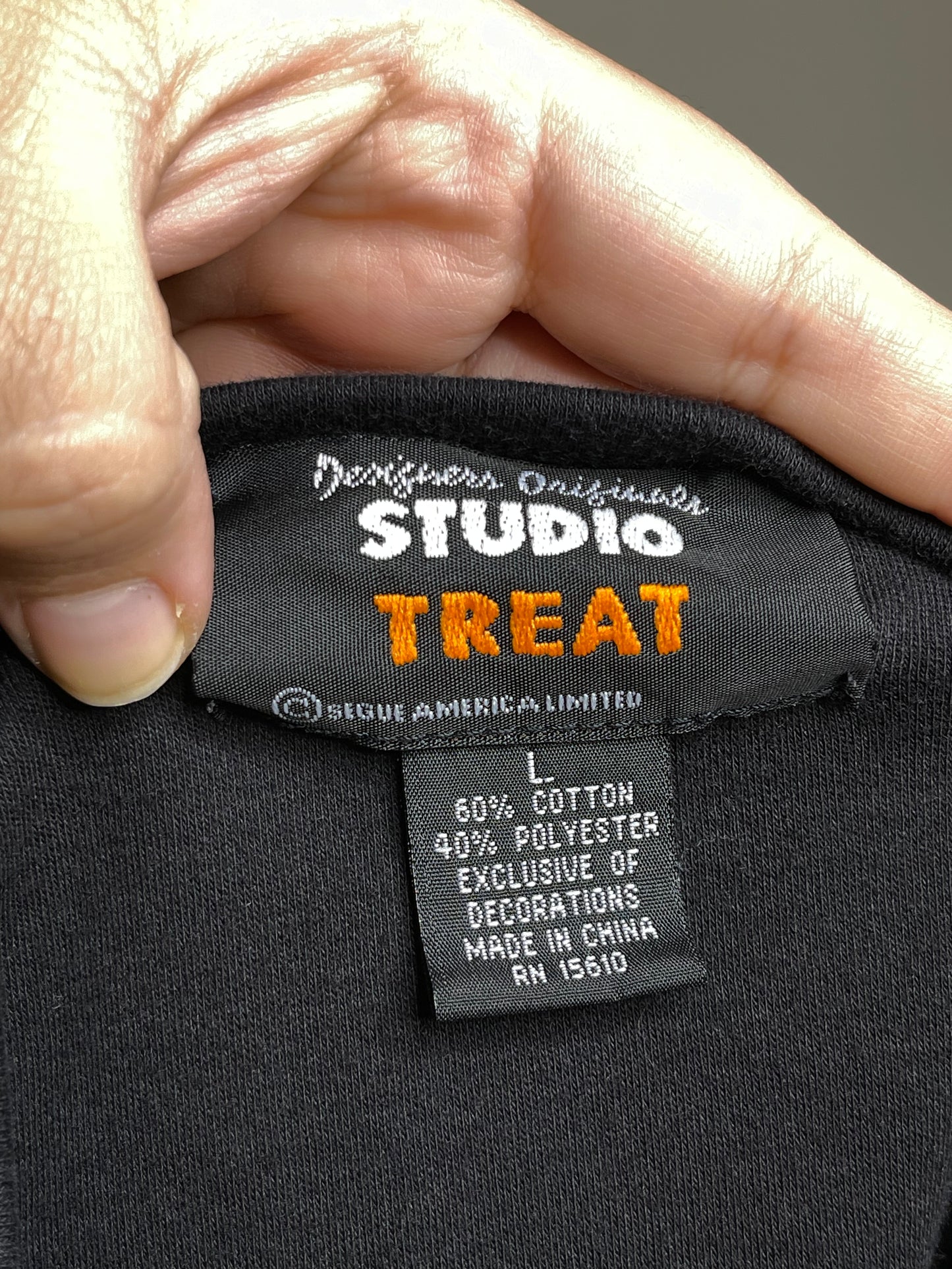 2000s Halloween Sequin Pumpkin Long Sleeve Sz L /XL