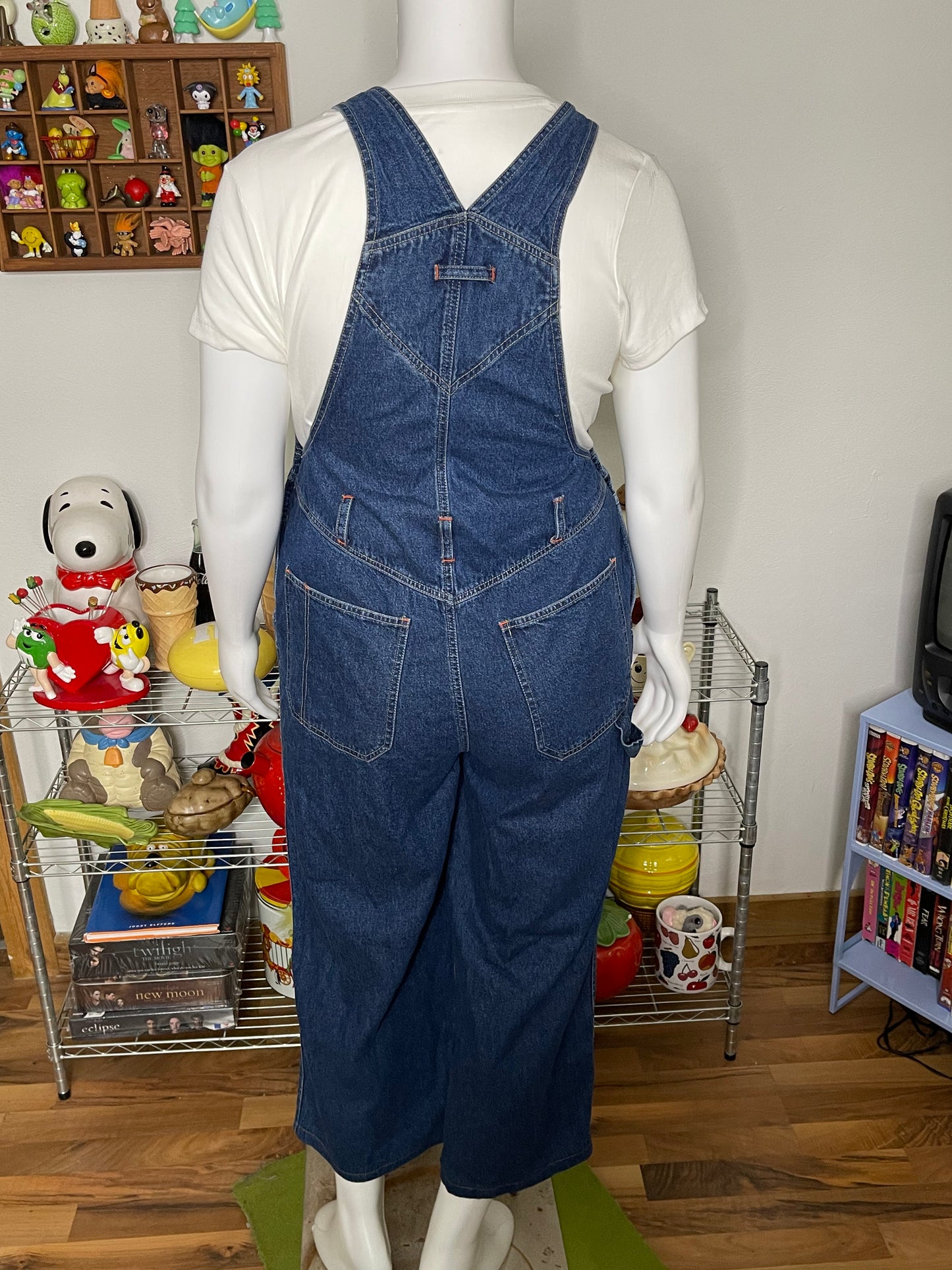 90s Winnie The Pooh Baggy Denim Overalls Sz XL