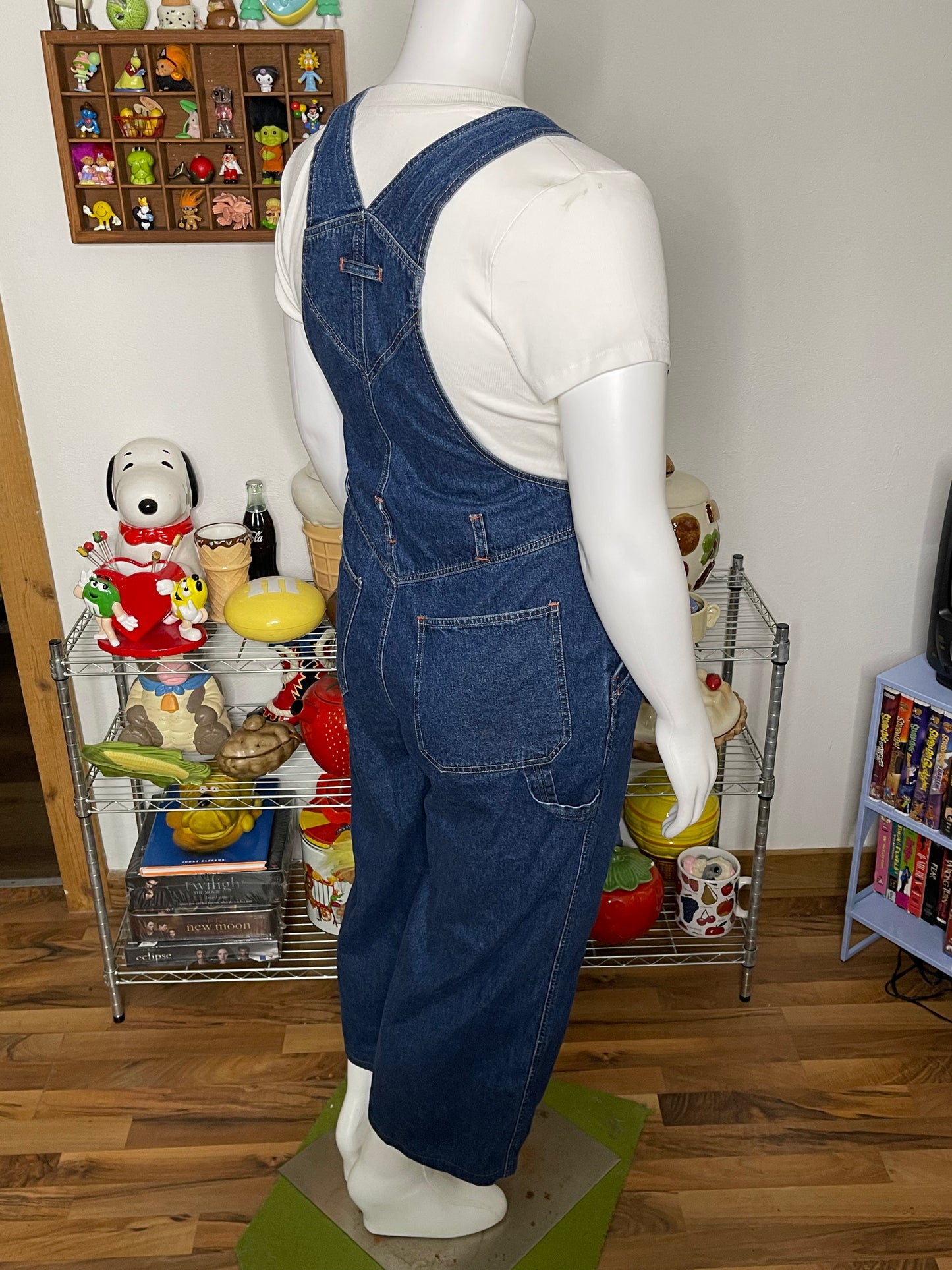 90s Winnie The Pooh Baggy Denim Overalls Sz XL
