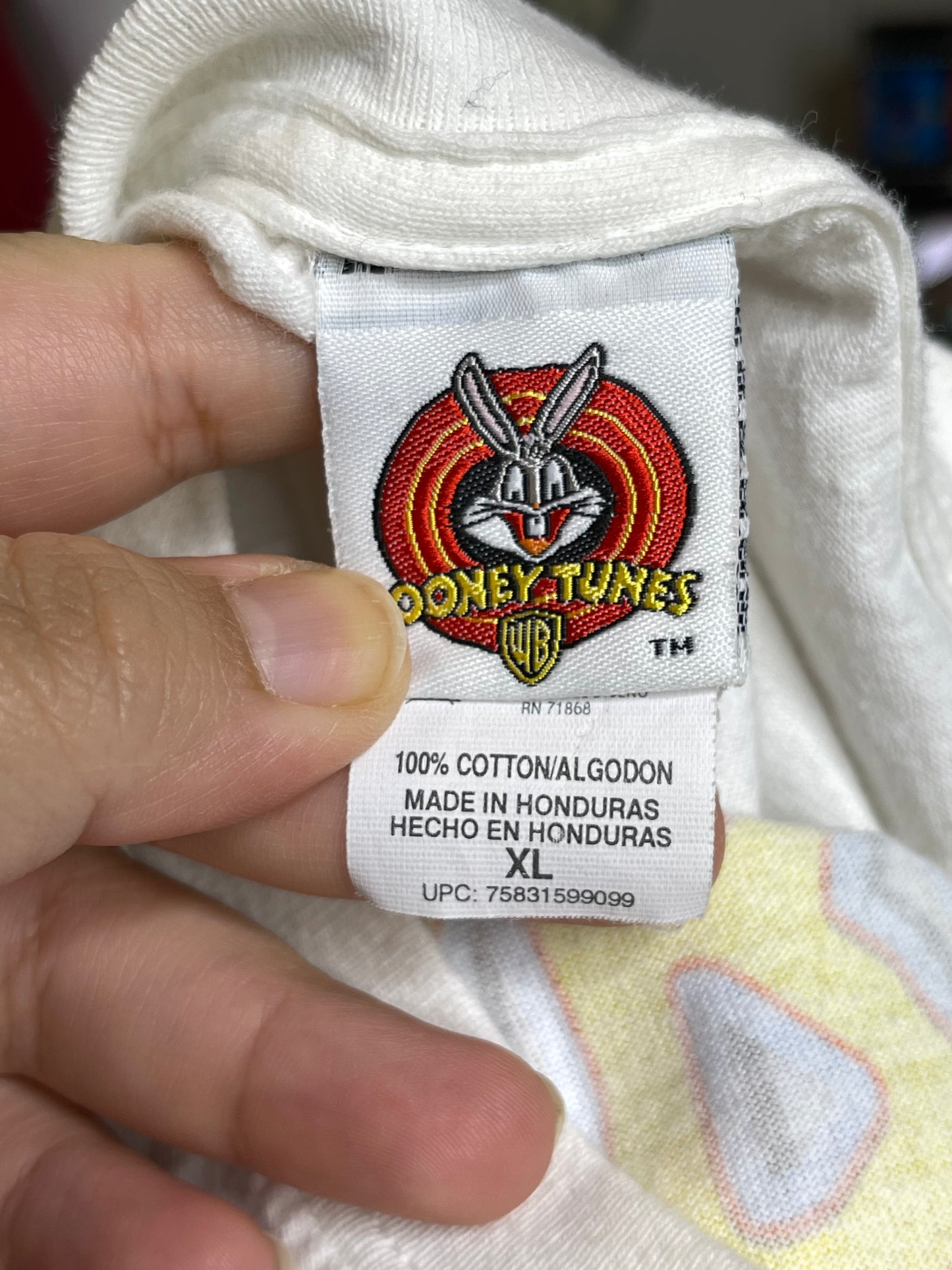 Vintage Looney Tunes "You Don't Scare Me" Halloween Graphic Tee Sz XL