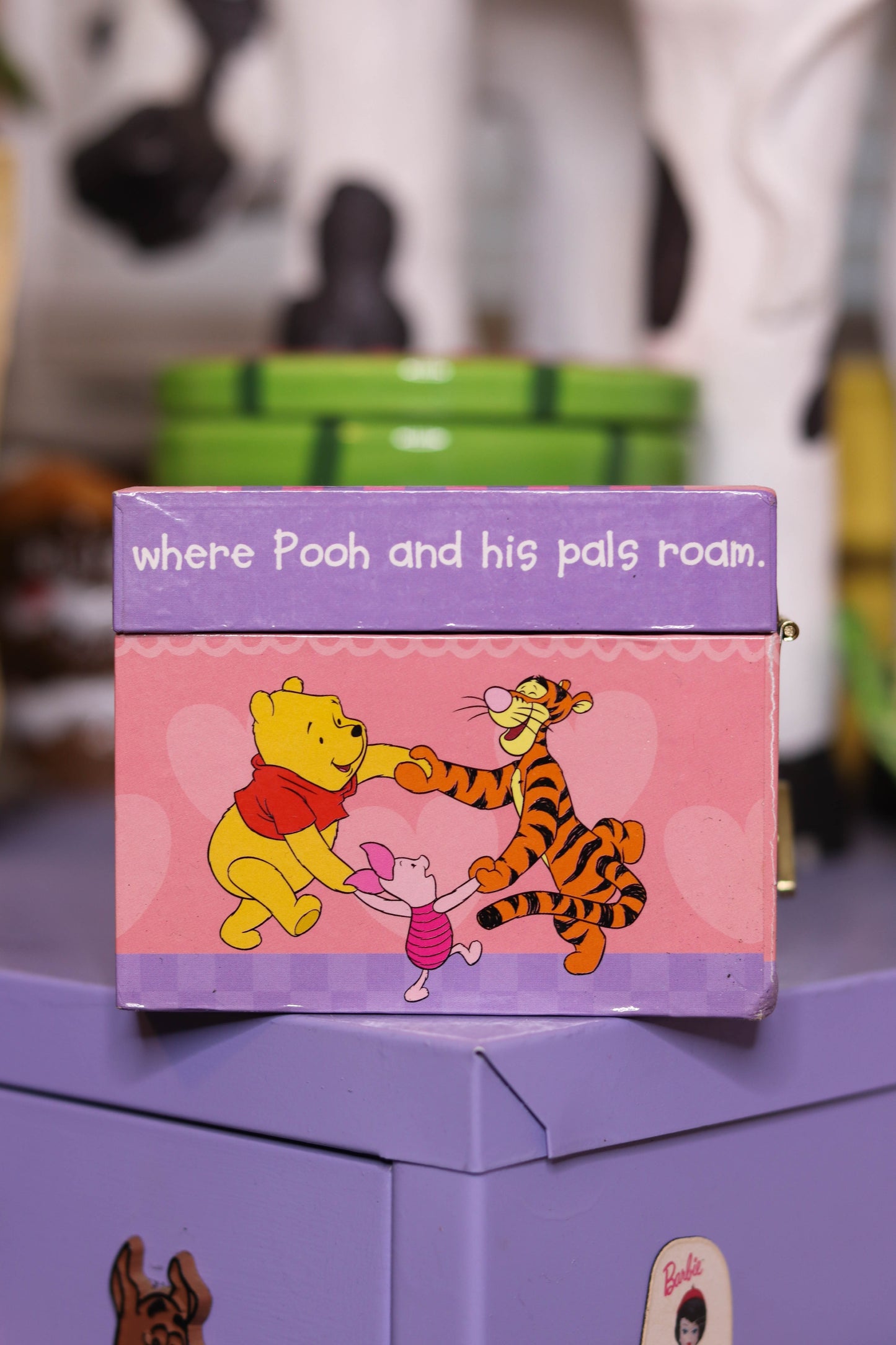 Vintage Winnie The Pooh & Friends Music Trinket Box