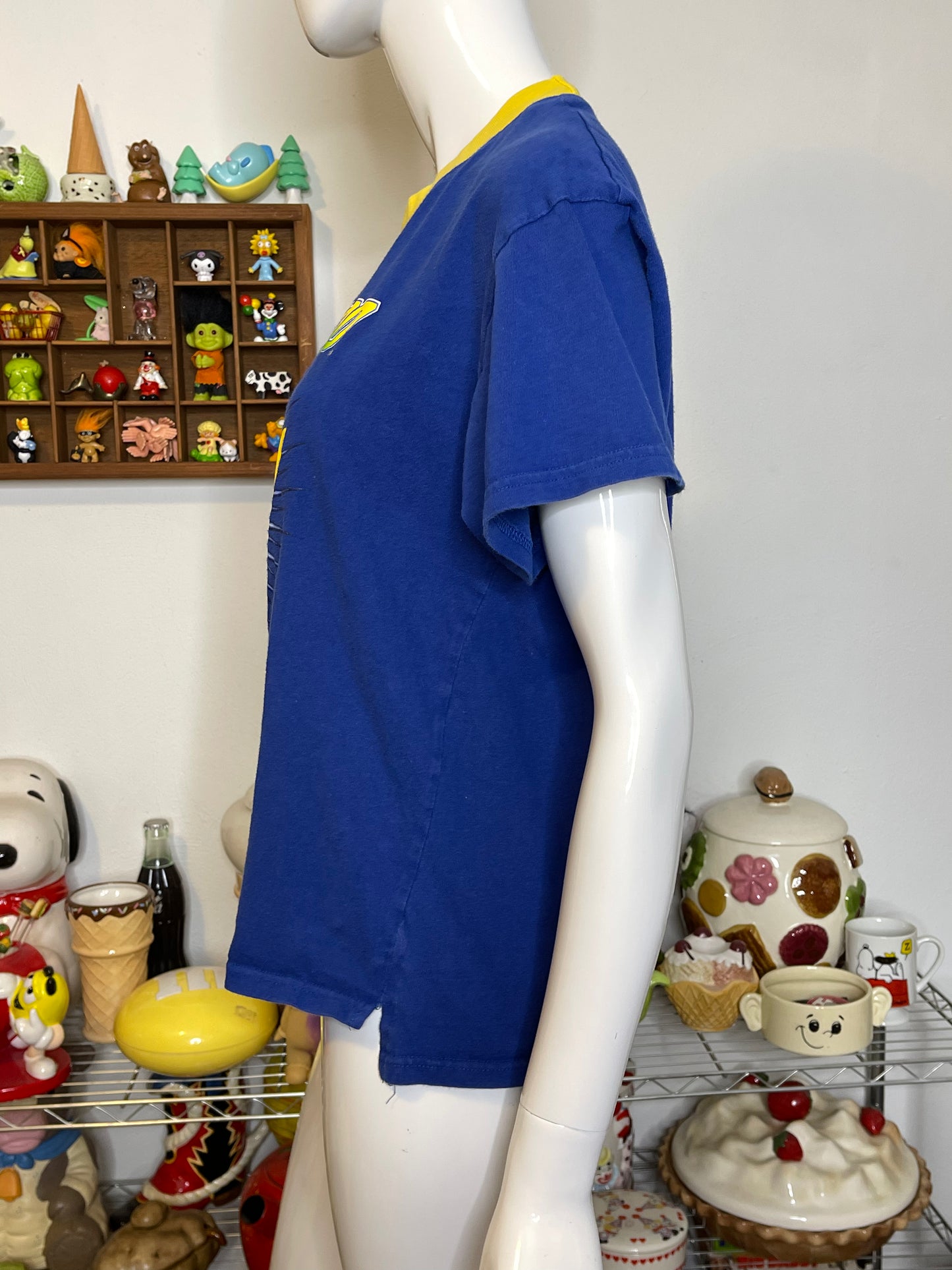 2000s Superhero Scooby-Doo Blue Graphic Tee Sz S/M