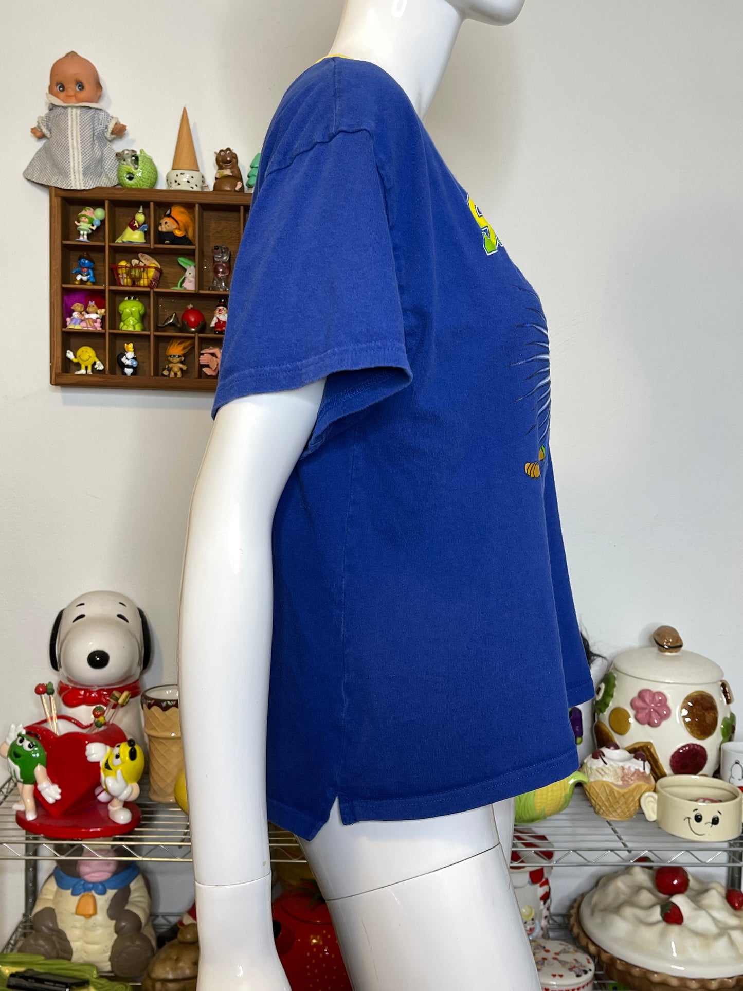 2000s Superhero Scooby-Doo Blue Graphic Tee Sz S/M