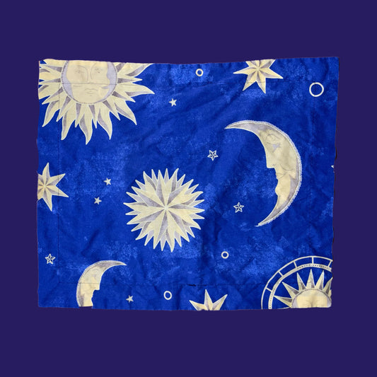 Vintage Celestial Sun And Moon Single Standard Pillow Case