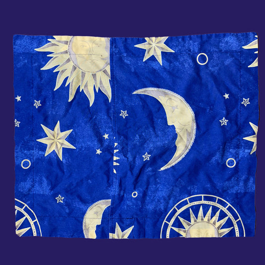 Vintage Celestial Sun And Moon Single Standard Pillow Case