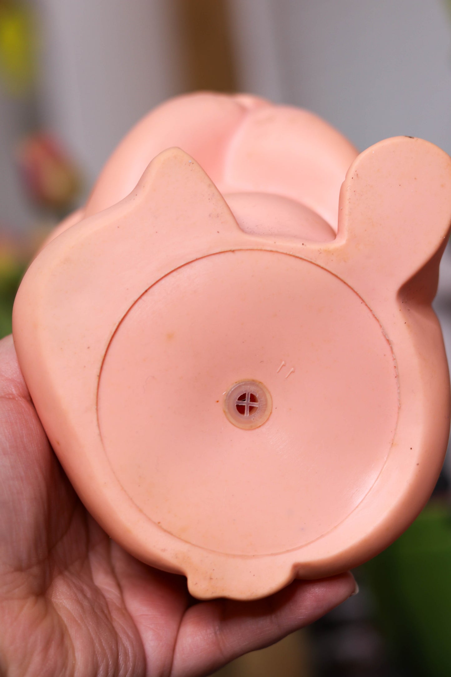 Vintage 1960's Pink Elfi Elephant Squeak Toy