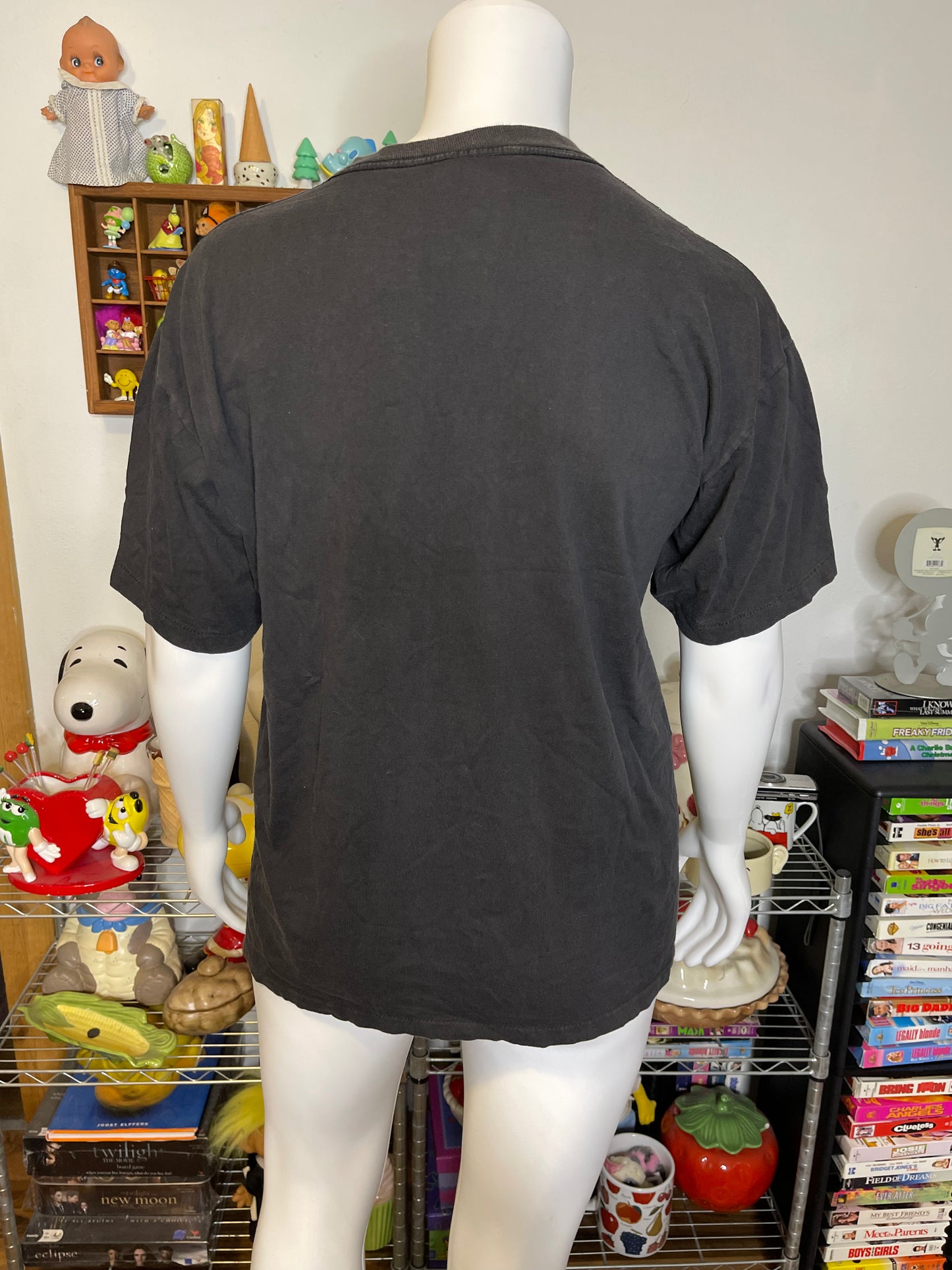 Vintage 90s Faded Glow In The Dark "BOO!" Graphic Tee Sz XL