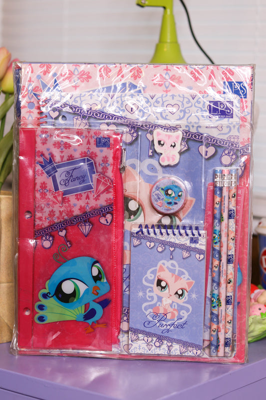 RARE 2000s Deadstock Littlest Pet Shop 11 Piece Stationary Set