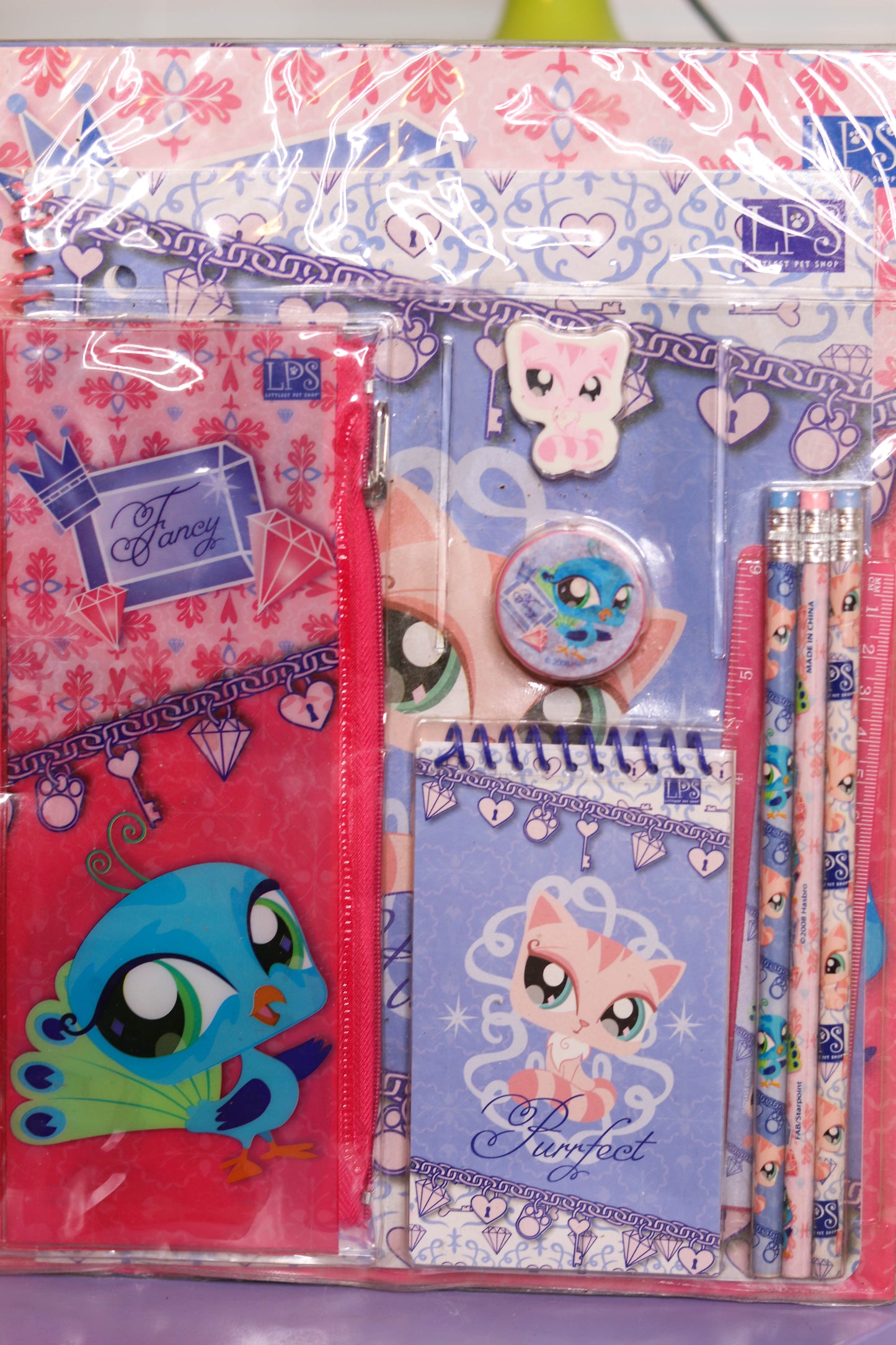 RARE 2000s Deadstock Littlest Pet Shop 11 Piece Stationary Set