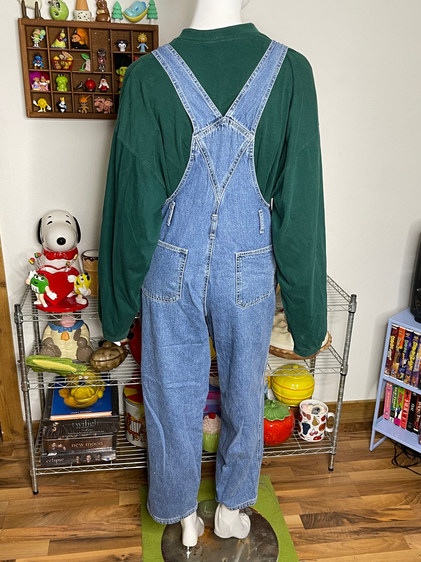 Vintage Light Wash Denim Overalls sz L
