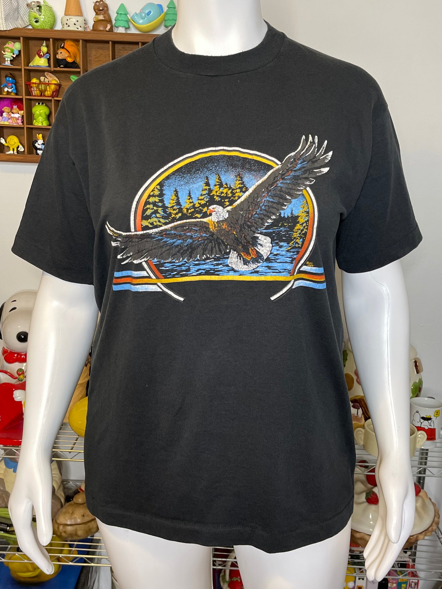 Vintage 80s Eagle Single Stitch Graphic Tee Sz XL