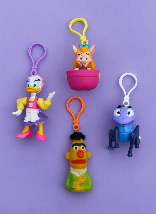 Vintage Cartoon Upcycled Keychains