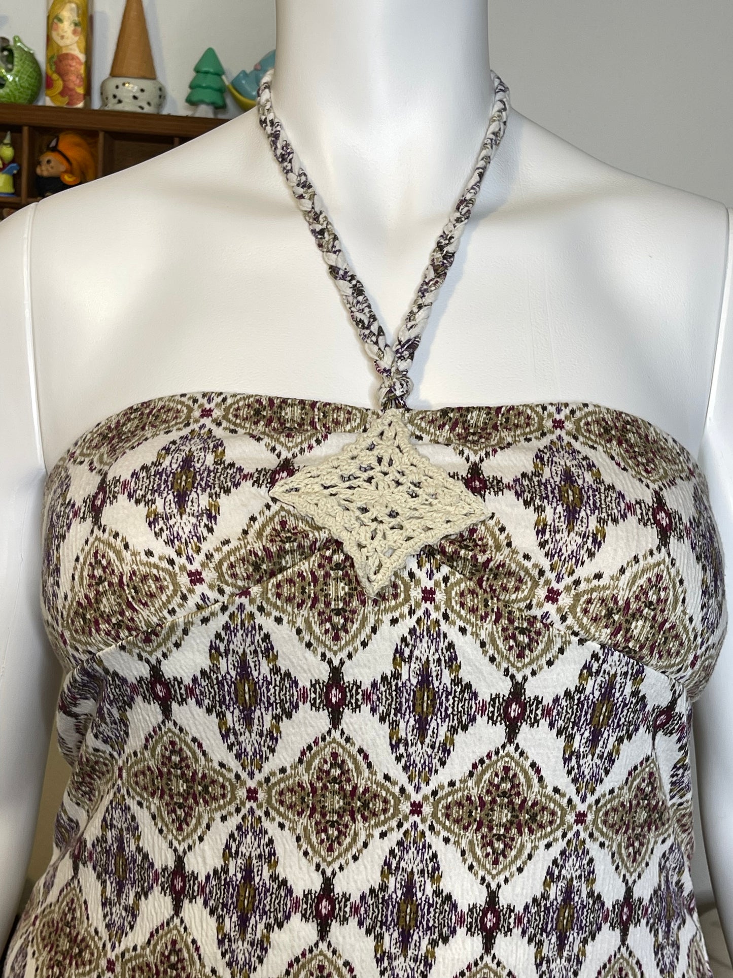 Y2K Self Esteem Halter Top Sz XL