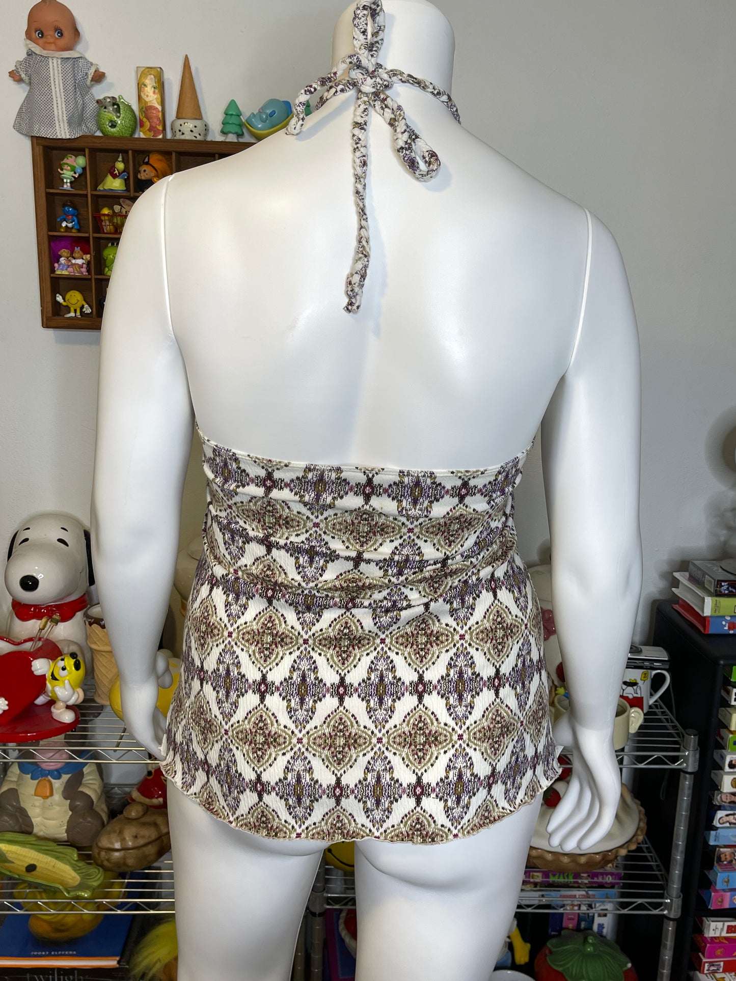 Y2K Self Esteem Halter Top Sz XL