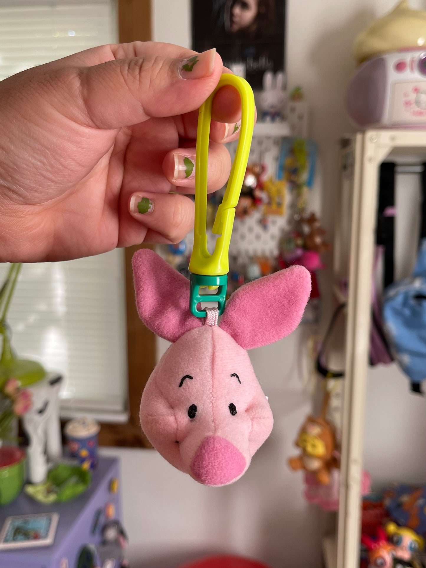90s Piglet Plush Keychain