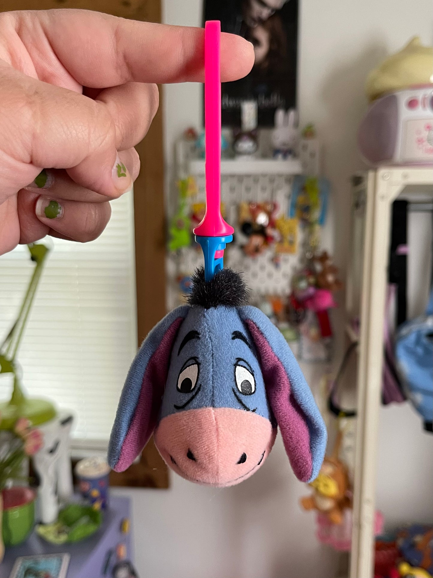 90s Eeyore Plush Keychain